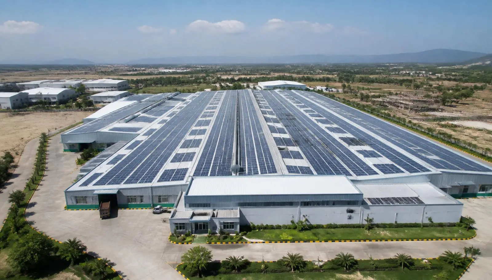 Commercial solar EPC installation on industrial rooftop in Odisha