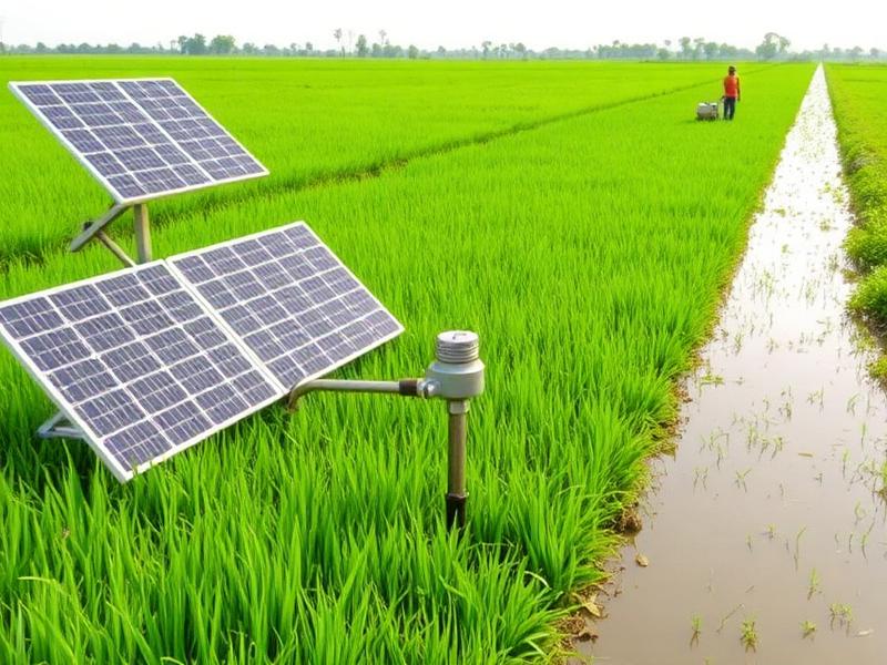 Solar pump installation supporting agriculture in Odisha